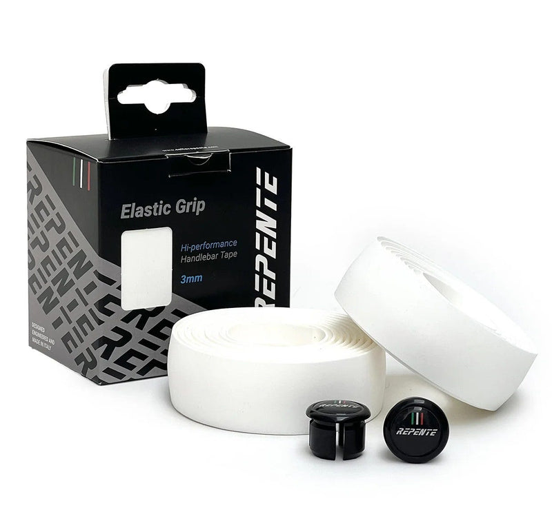 Afbeelding laden in galerijviewer, Repente stuurlint elastic grip 3mm wit - 110944
