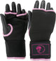 Super pro combat gear binnenhandschoenen met bandage zwart roze medium