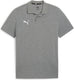 Puma teamgoal casuals polo heren sportshirt - medium gray heather- white