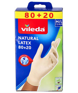Afbeelding laden in galerijviewer, Vileda handschoen natural latex 80+20 | 2 stuks

