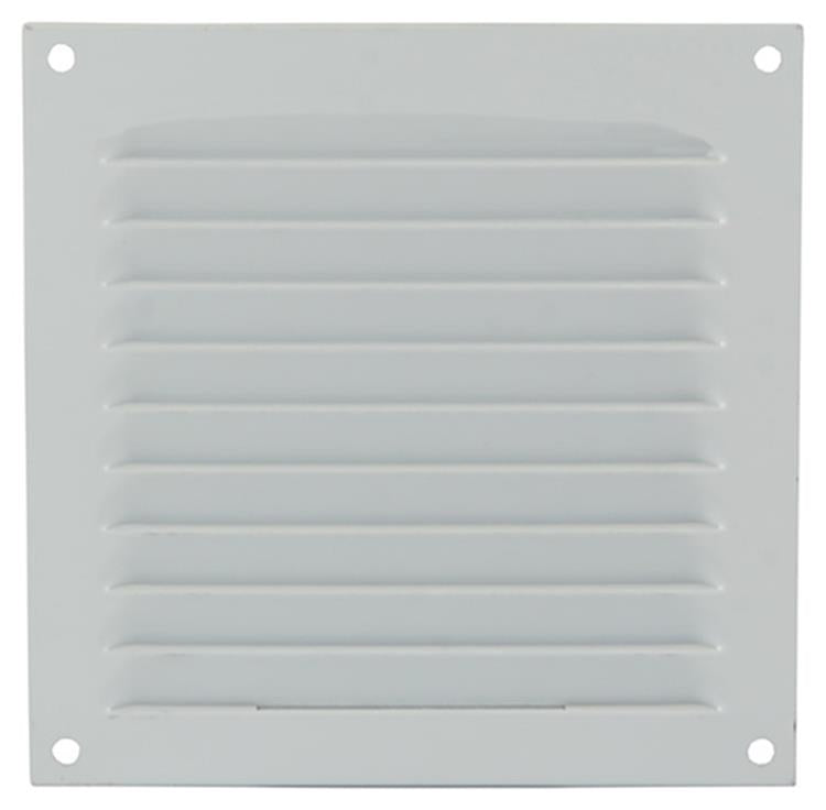 Afbeelding laden in galerijviewer, Renson 1015063 - schoepenrooster plat alu wit 150x150mm | 10 stuks

