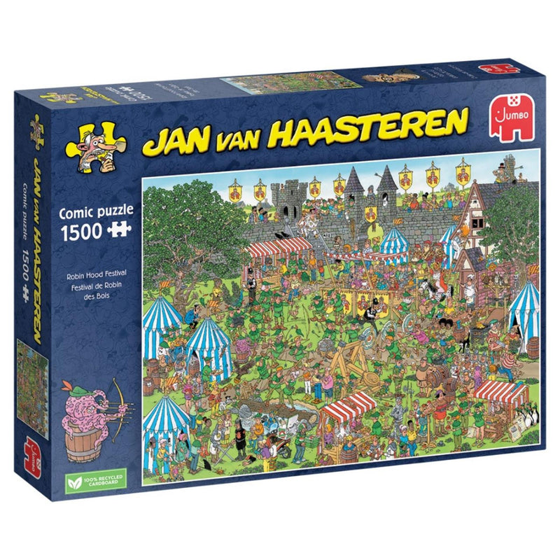 Afbeelding laden in galerijviewer, Jumbo jan van haasteren puzzel robin hood festival 1500 stukjes
