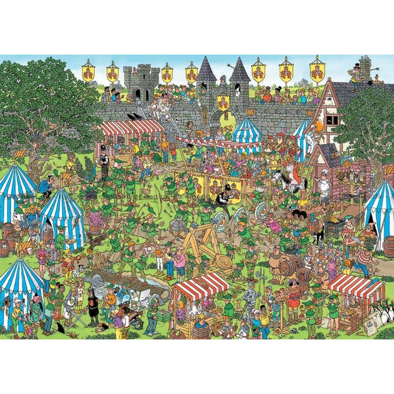 Afbeelding laden in galerijviewer, Jumbo jan van haasteren puzzel robin hood festival 1500 stukjes
