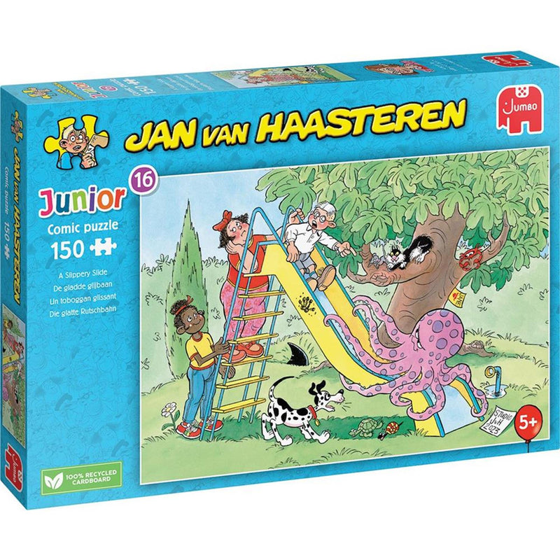 Afbeelding laden in galerijviewer, Jumbo jan van haasteren junior de gladde glijbaan (150 stukjes) fsc mix 70%
