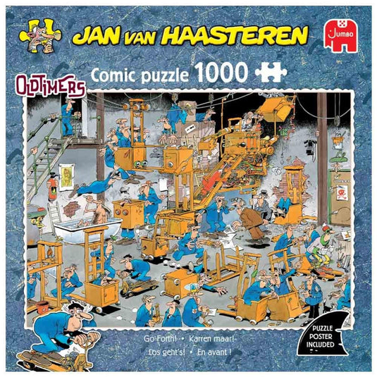 Jumbo puzzel jvh oldtimers karren maar!1000pcs