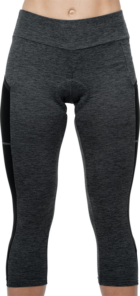 Afbeelding laden in galerijviewer, Cube atx ws cropped tights - women's bike pants with pad
