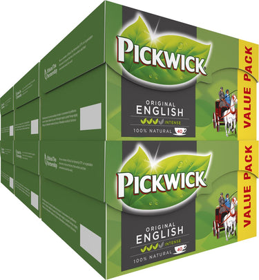 Pickwick english zwarte thee - extra grote verpakking 6 x 40 theezakjes