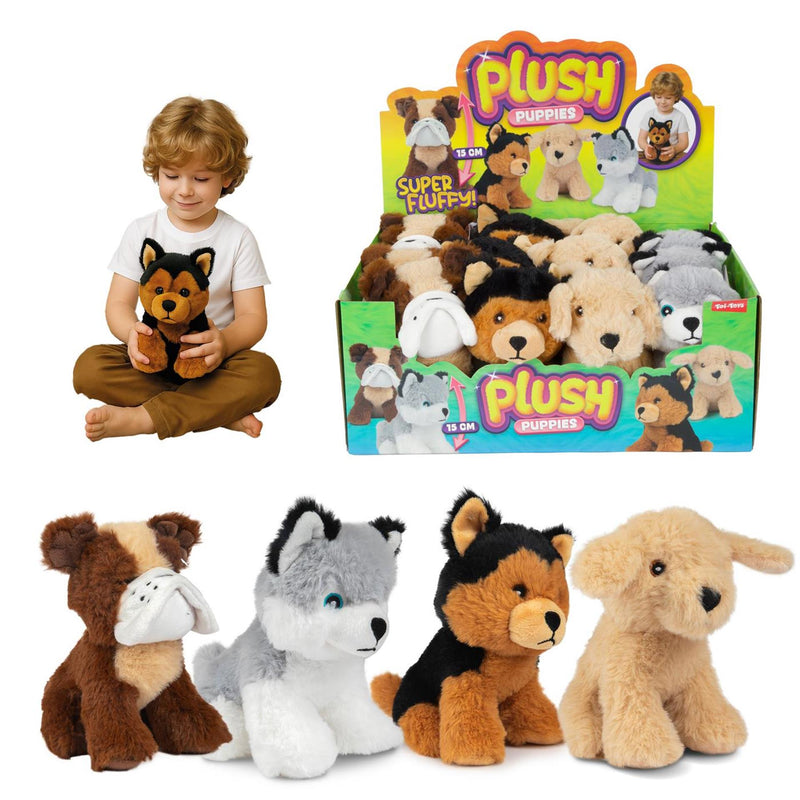 Afbeelding laden in galerijviewer, Toi-toys pluchen puppy - 15cm
