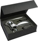 5five luxe wijnopener set - rvs - 3-delig - cadeauset - kurkentrekker flessenopenerpener - sommelier mes - wijn