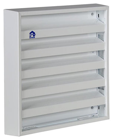 Renson 1013926 - opbouw muurrooster alu wit 431 165x165mm | 2 stuks