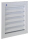 Renson 1006610 - inbouw muurrooster 411 ral 9010 200x200mm | 2 stuks