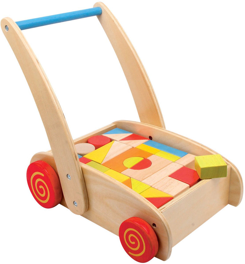 Afbeelding laden in galerijviewer, Small foot - loopwagen bouwblokken

