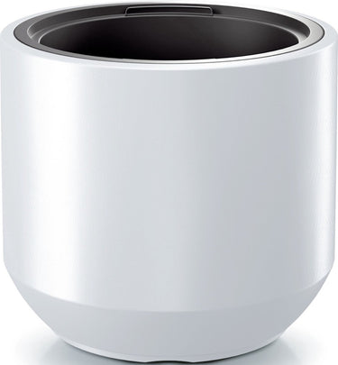Prosperplast plantenpot bloempot sevilla - buiten binnen - kunststof - wit - d47 x h46 cm - met binnenpot