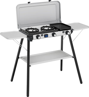 Campingaz camping kitchen 2 multi-cook plus camping kooktoestel – 3 krachtige branders – koken en grillen op één apparaat