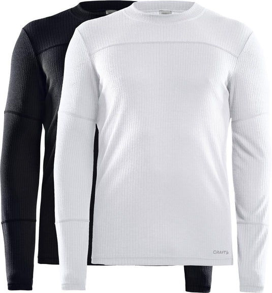 Craft - core 2-pack baselayer - thermoshirt - zwart wit - heren - l