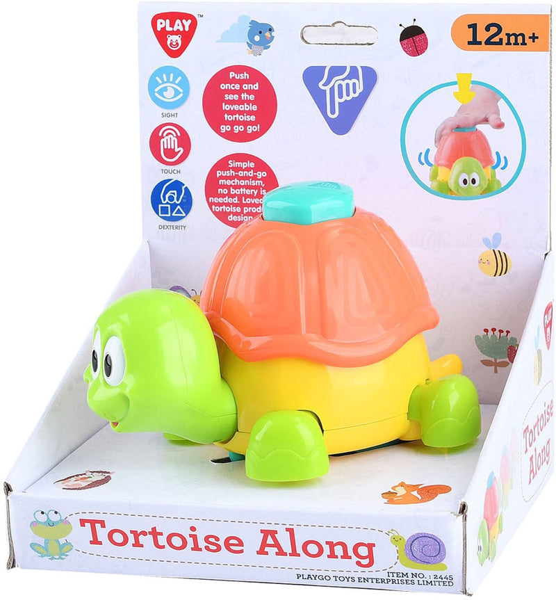 Afbeelding laden in galerijviewer, Playgo play schildpad speelgoed - lopende schildpad voor peuters - kleurrijk en educatief.
