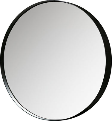 Woood doutzen spiegel - metaal - zwart - 50x50x5