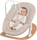 Lionelo celia rocker - wipstoel baby - houten - 2 rugstanden - 5-puntsgordel - speelboog met 2 speeltjes - wood - bouncer swing