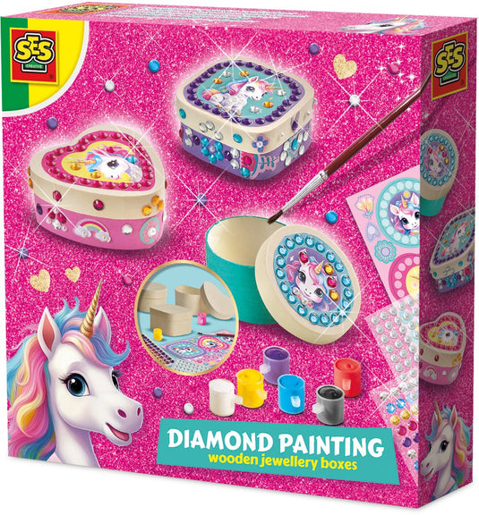 Ses creative ses diamond painting houten sieradendoosjes