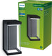 Philips led philips kyrie wandlamp - zwart - geïntegreerde led