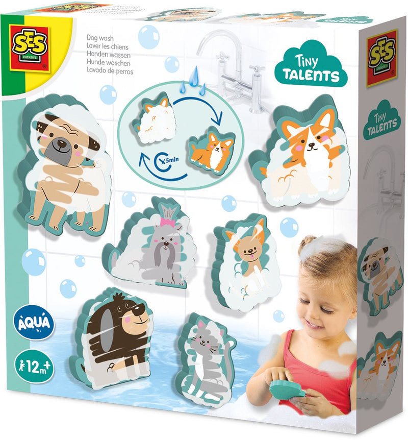 Afbeelding laden in galerijviewer, Ses tiny talents aqua honden wassen
