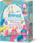 4m knutselen - pimp je rugzak met stencils en sjablonen - hobbypakket - kidzmaker art kit - 5 jaar