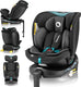 Lionelo navy i-size autostoel 40-150 cm - 360° draaibare isofix autostoel - easyturn - achterwaarts tot 105 cm - rwf fwf - verstelbare rugleuning - dri-seat ventilatie - r129 goedgekeurd - comfortabele brede zitting
