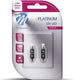M-tech led c5w 12v 36mm - platinum 2x led diode - canbus - wit - set