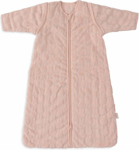Jollein x nijntje - baby slaapzak winter met afritsbare mouw 90cm - miffy jacquard wild rose - winterslaapzak