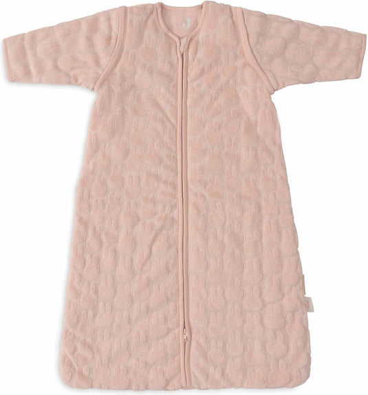 Jollein x nijntje - baby slaapzak winter met afritsbare mouw 110cm - miffy jacquard wild rose - winterslaapzak