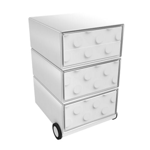 Mobiel ladeblok paperflow brick wit abs, polystyreen