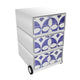 Mobiel ladeblok paperflow faience blauw, wit abs, polystyreen