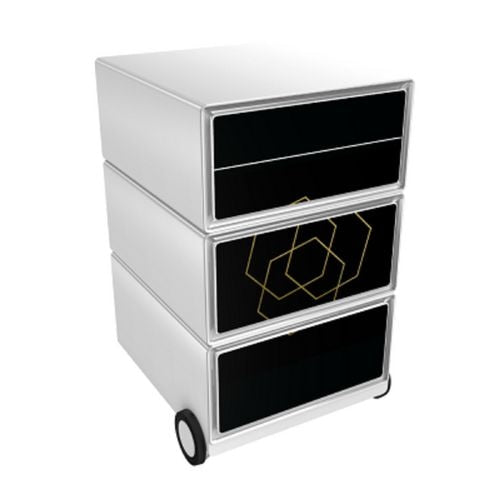 Mobiel ladeblok paperflow romance zwart wit abs, polystyreen