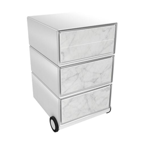 Mobiel ladeblok paperflow white marble wit abs, polystyreen