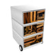Paperflow easybox mobiele ladenblok met 3 lades 642x390x436mm numbers letters