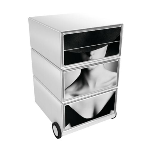 Mobiel ladeblok paperflow lady kleurenassortiment abs, polystyreen