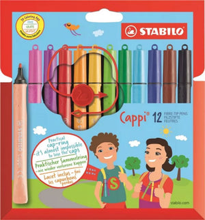 Stabilo cappi - viltstift - set met 12 stuks