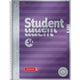 Collegeblok met spiraal brunnen student premium violet stuk