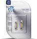 M-tech led c5w 12v 36mm - basis 6x led diode - wit - set