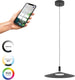 Eglo connect.z conomavilla-z smart hanglamp - ø 45 cm - zwart wit - instelbaar rgb wit licht - dimbaar - zigbee
