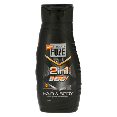 Body-x fuze 2in1 body hair wash 300ml energy