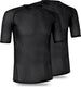 Gripgrab - ultralight mesh 2pack korte mouw base layer zomer fiets ondershirt polygiene zweethemd - zwart - heren - maat xl