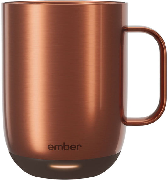 Ember mug² coffee mug - smart mug met mobiele app - cup warmer - thermo mok met instelbare temperatuur - krasbestendige theemok koffiemok - 414ml - koper