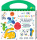 Haku yoka : mijn eerste kleurkit dinovrienden 20,5x24x2cm, bevat 6 waskrijtjes met lachend gezichtje, 35 kleurvellen en afneembare stickers, bevat 10% bijenwas, 3+