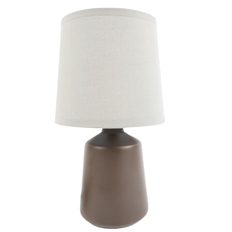 Afbeelding laden in galerijviewer, Tafellamp keramiek bruin 27cm

