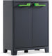 Keter moby lage kast - 2 planken - 80x44x100 cm - antraciet