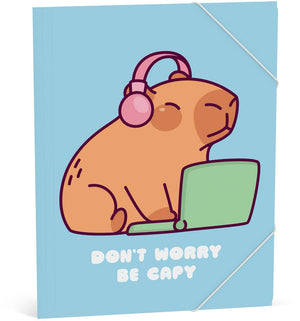 Capybara elastomap a4 - blauw