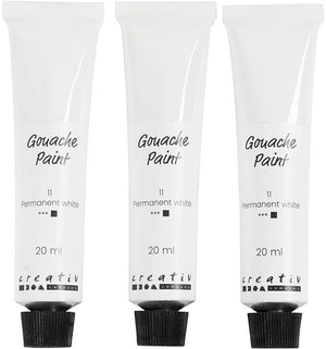 Creativ company cc gouacheverf 3x20 ml wit