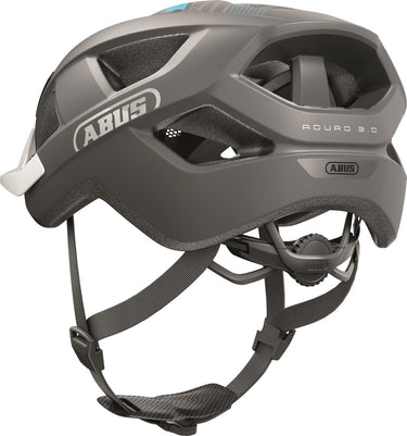 Abus fietshelm aduro 3.0 race grey m - 52-58 cm - grijs - geschikt voor gebruik op elektrische fietsen - stadsfietsen - 300 g