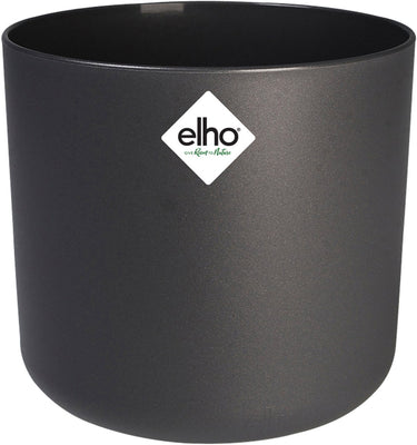Elho b.for soft rond 14 - bloempot voor binnen - 100% gerecycled plastic - ø 13.8 x h 12.5 cm - antraciet